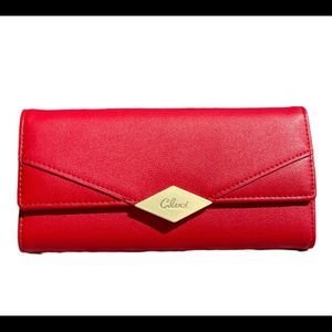 CLUCI Women Wallet Leather Designer Trifold Card Organizer Lady Clutch